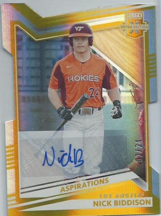 Nick Biddison [Aspirations Die Cut Signature Gold] #135