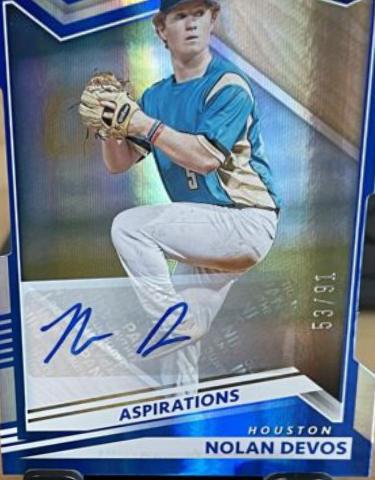 Nolan DeVos [Aspirations Die Cut Signature] #163