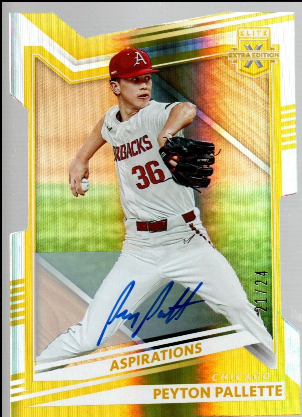 Peyton Pallette [Aspirations Die Cut Signature Gold] #62