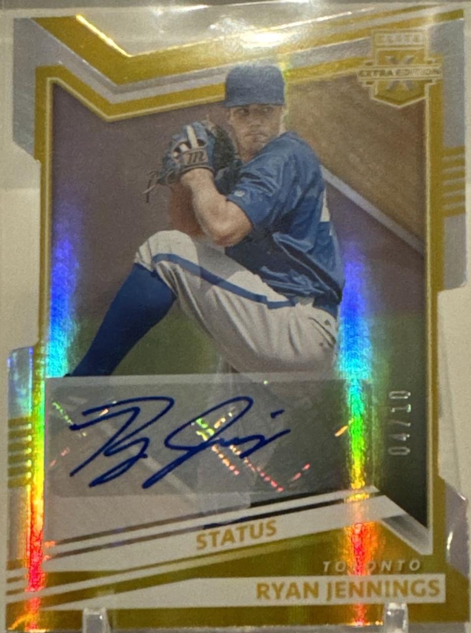 Ryan Jennings [Status Die Cut Gold Signature] #128