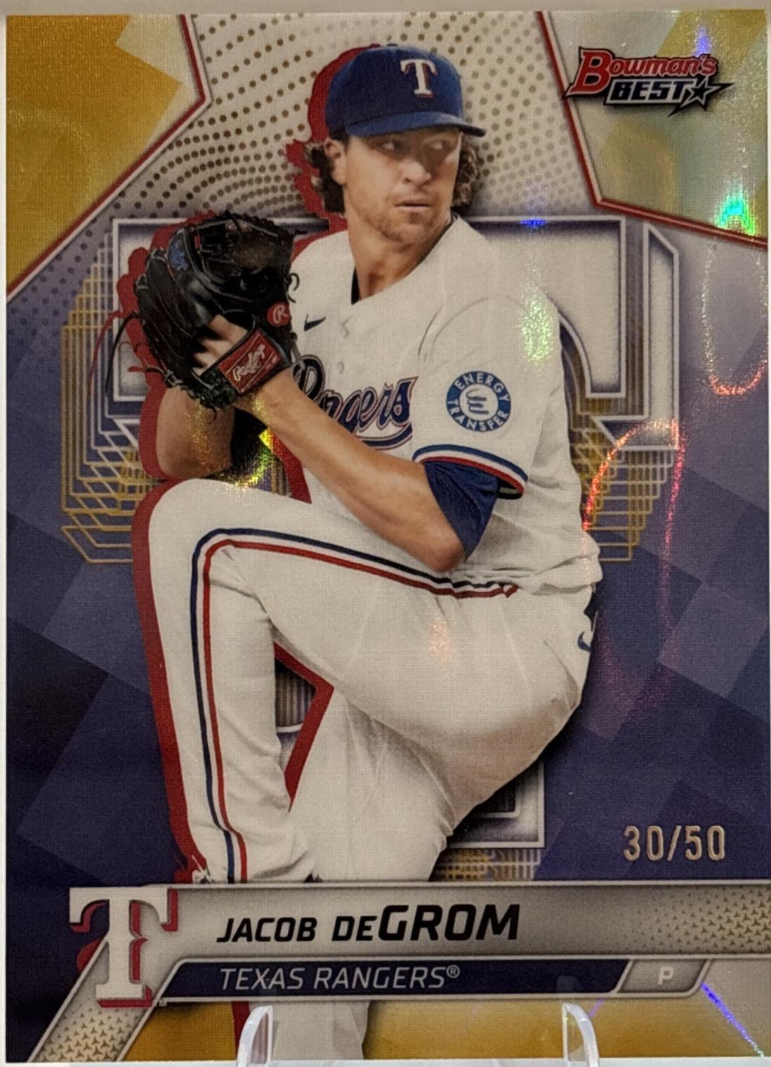 Jacob deGrom [Gold Lava Refractor] #57