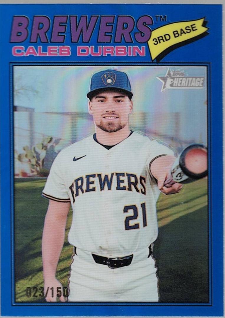 Caleb Durbin [Blue Bordered Chrome] #109