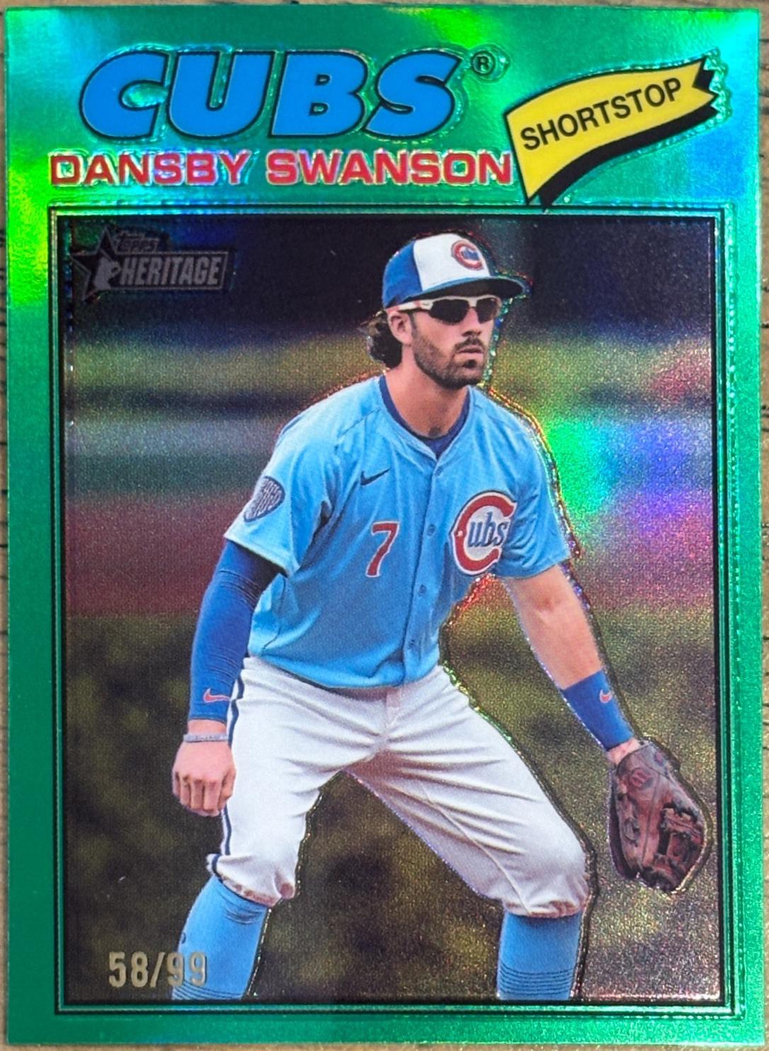 Dansby Swanson [Green Bordered Chrome] #97
