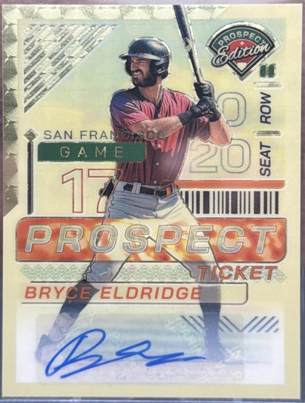 Bryce Eldridge [Gold Vinyl Holo Ticket Signature] #132