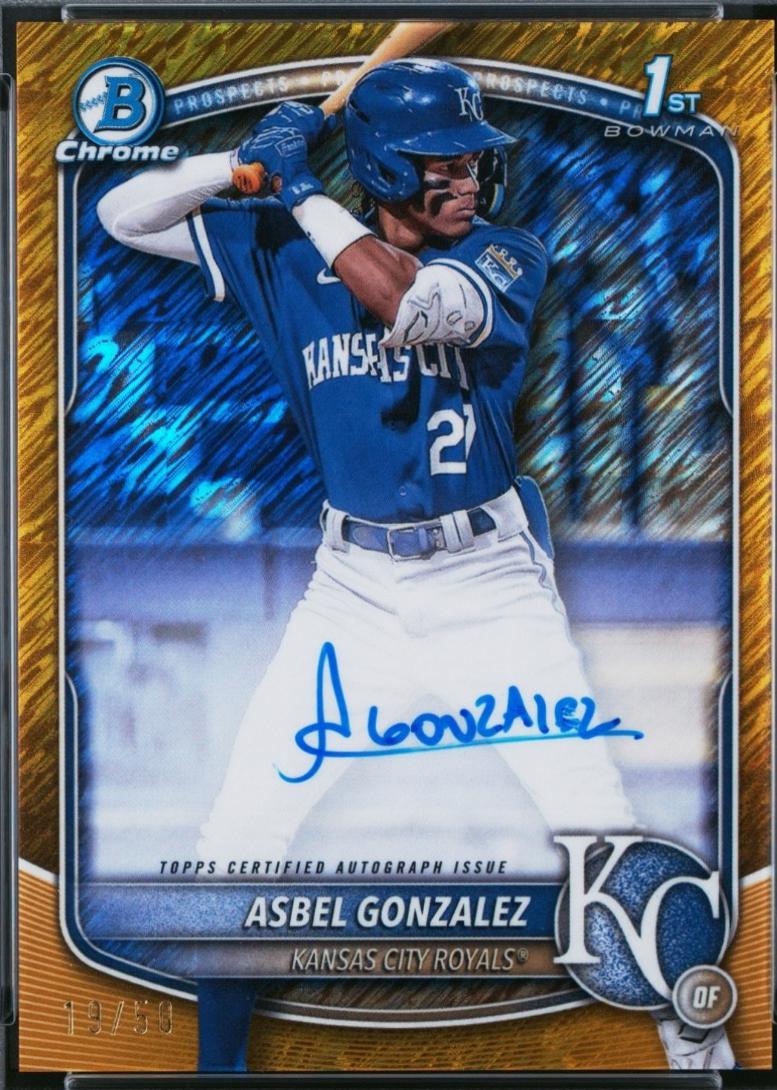 Asbel Gonzalez [Gold Shimmer Refractor] #CPA-AG