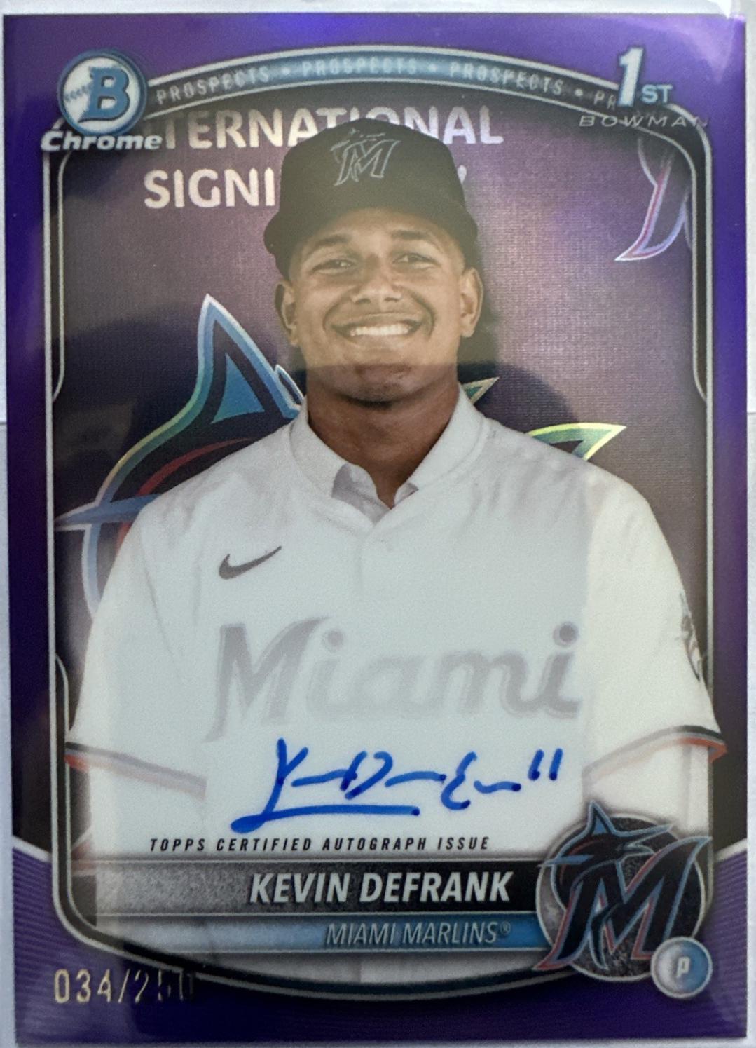 Kevin Defrank [Purple Refractor] #CPA-KD