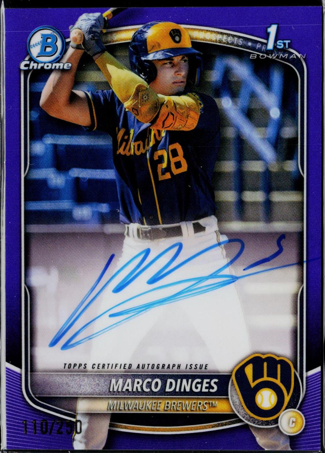 Marco Dinges [Purple Mojo Refractor] #CPA-MD