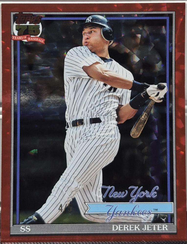 Derek Jeter [Red Crackleboard Foil] #T91-30