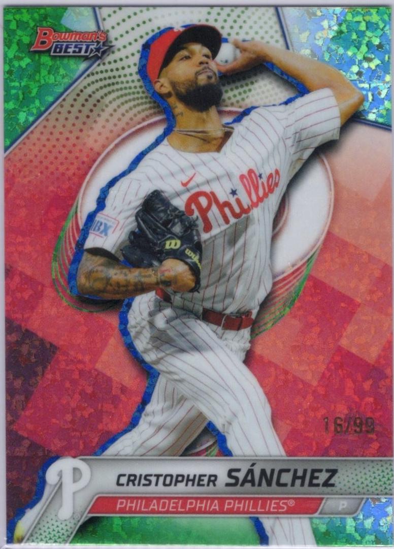Cristopher Sanchez [Green Mini-Diamond Refractor] #67