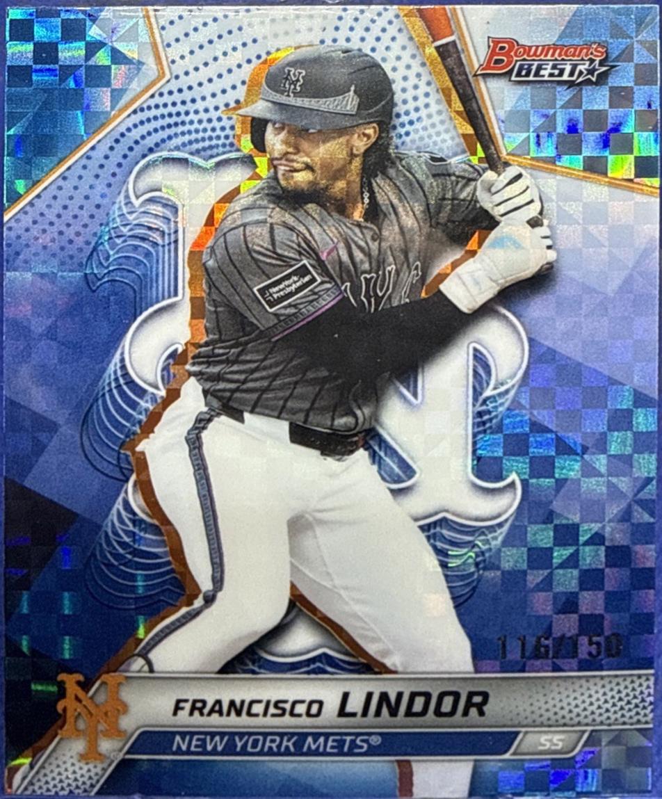 Francisco Lindor [Blue X-Fractor] #58