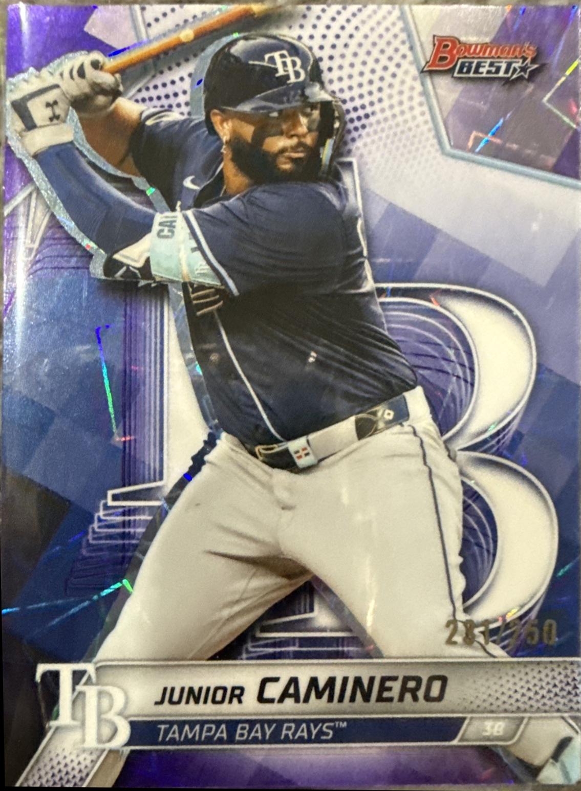 Junior Caminero [Purple Lazer Refractor] #53
