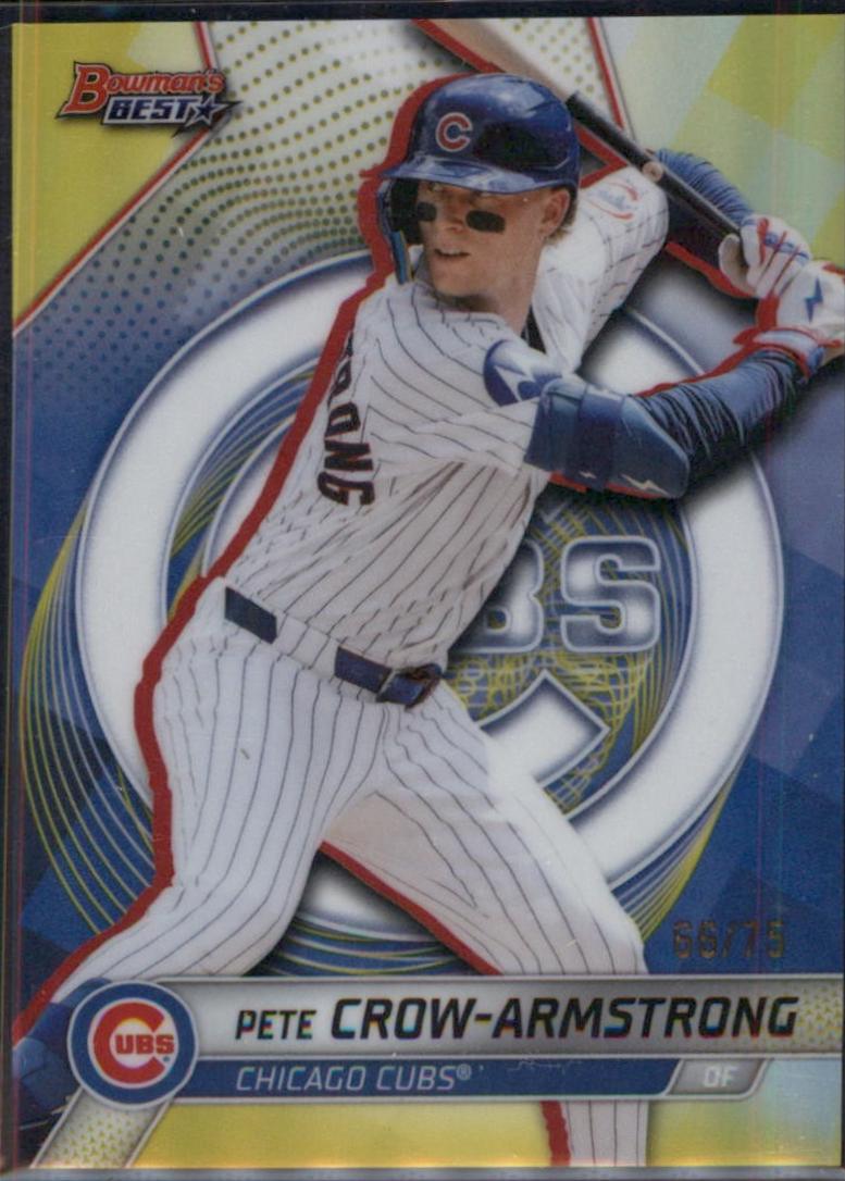 Pete Crow-Armstrong [Yellow Lazer Refractor] #35