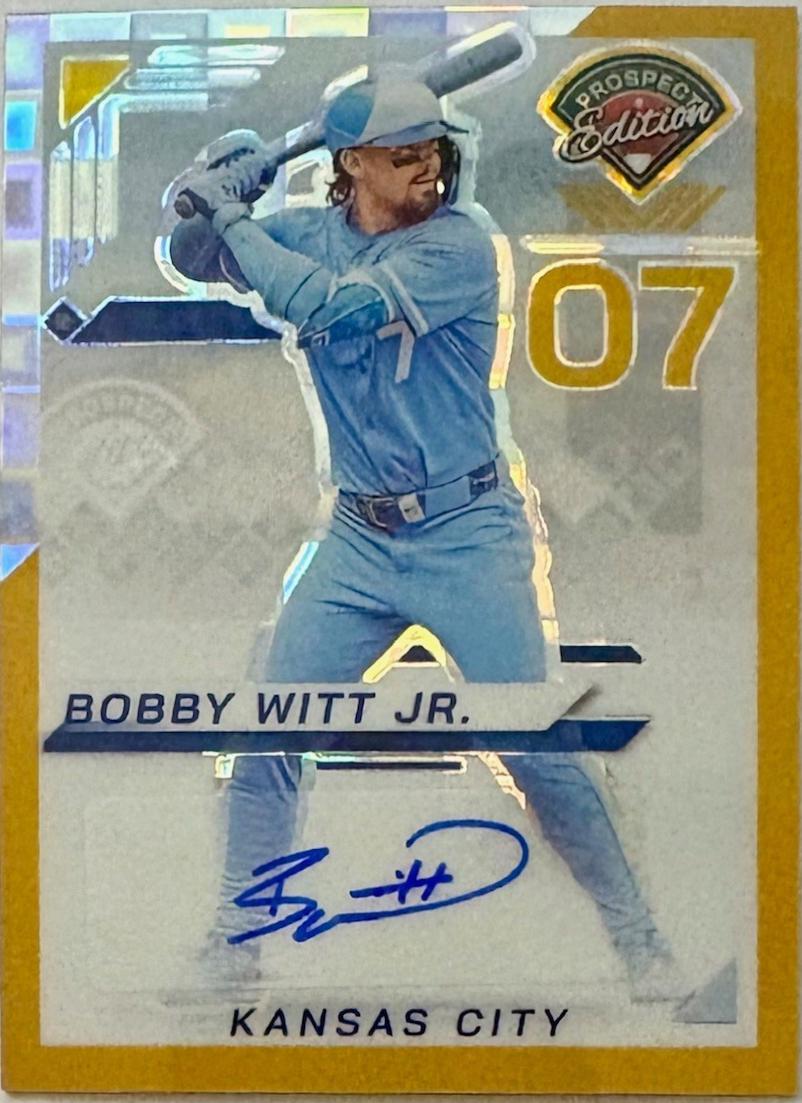 Bobby Witt Jr. [Gold Pandora Holo Ticket Signature] #97