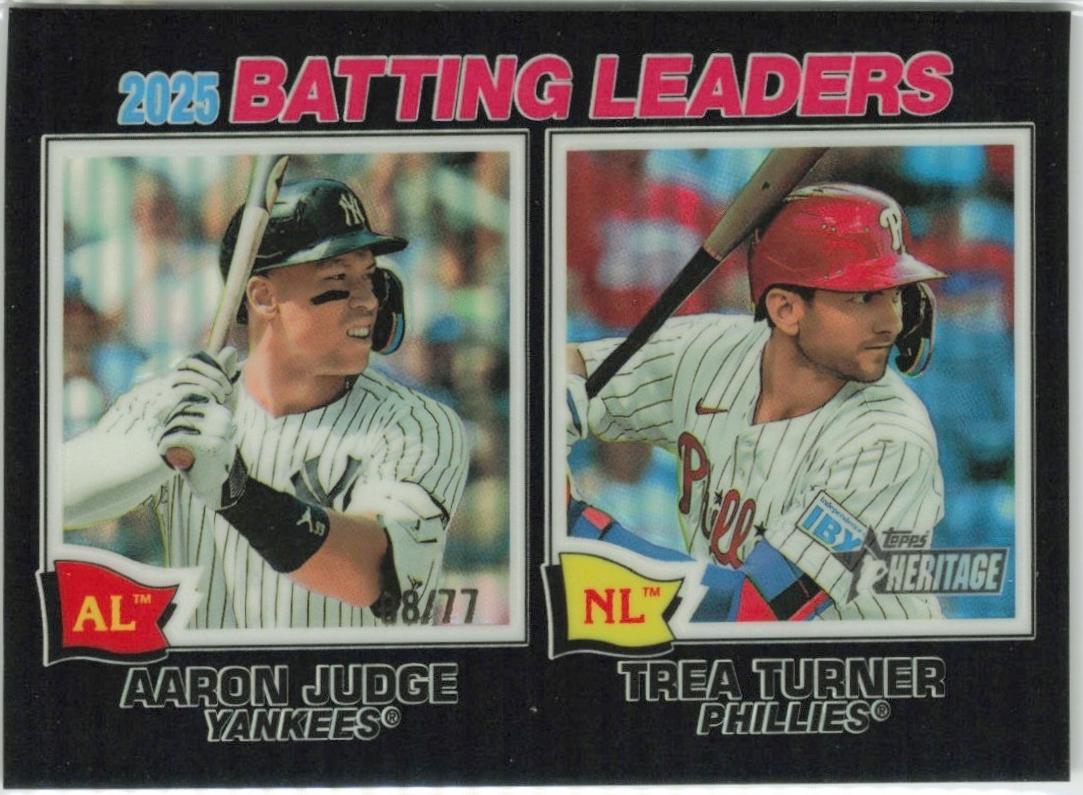 Aaron Judge / Trea Turner [Black Bordered Chrome] #1