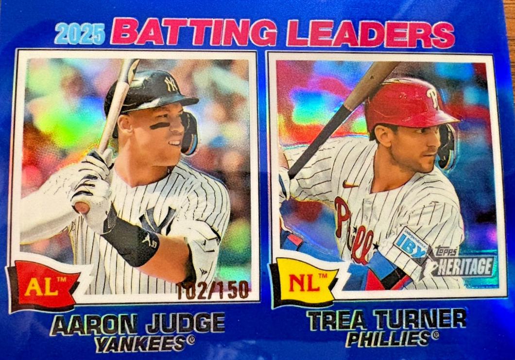 Aaron Judge / Trea Turner [Blue Bordered Chrome] #1