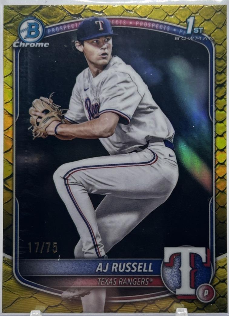 AJ Russell [Yellow Reptilian Refractor] #BDC-51