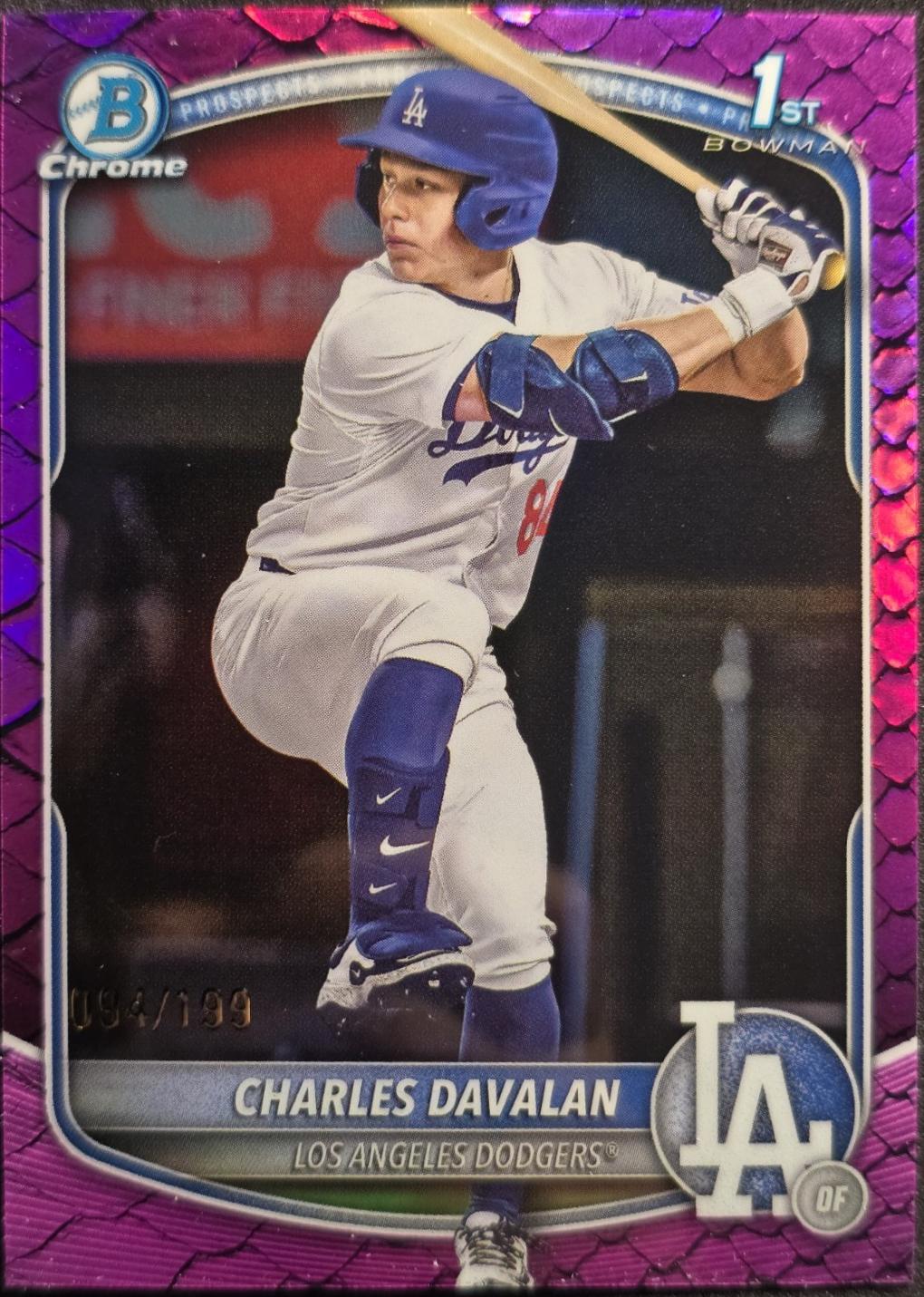 Charles Davalan [Fuchsia Reptilian Refractor] #BDC-96
