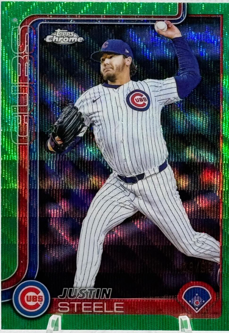 Justin Steele [Green Wave Refractor] #USC3