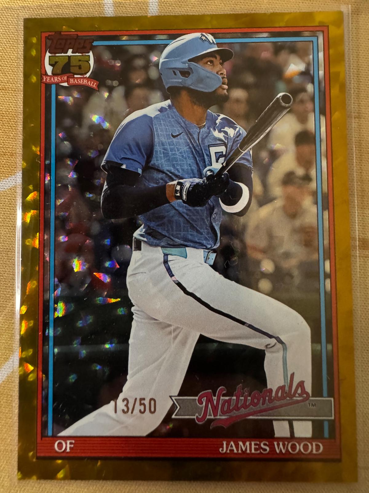 James Wood [Gold Crackleboard Foil] #T91-16