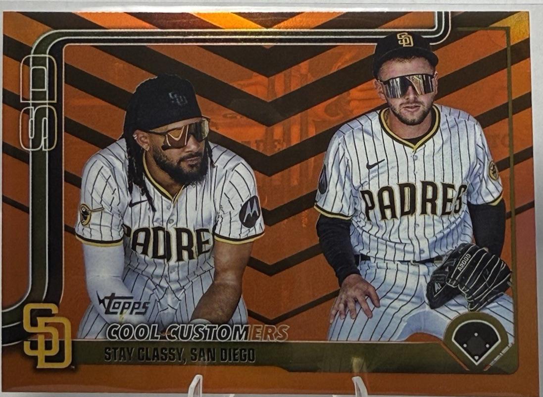 Jackson Merrill / Fernando Tatis Jr. [Orange Diamante Foil] #US221