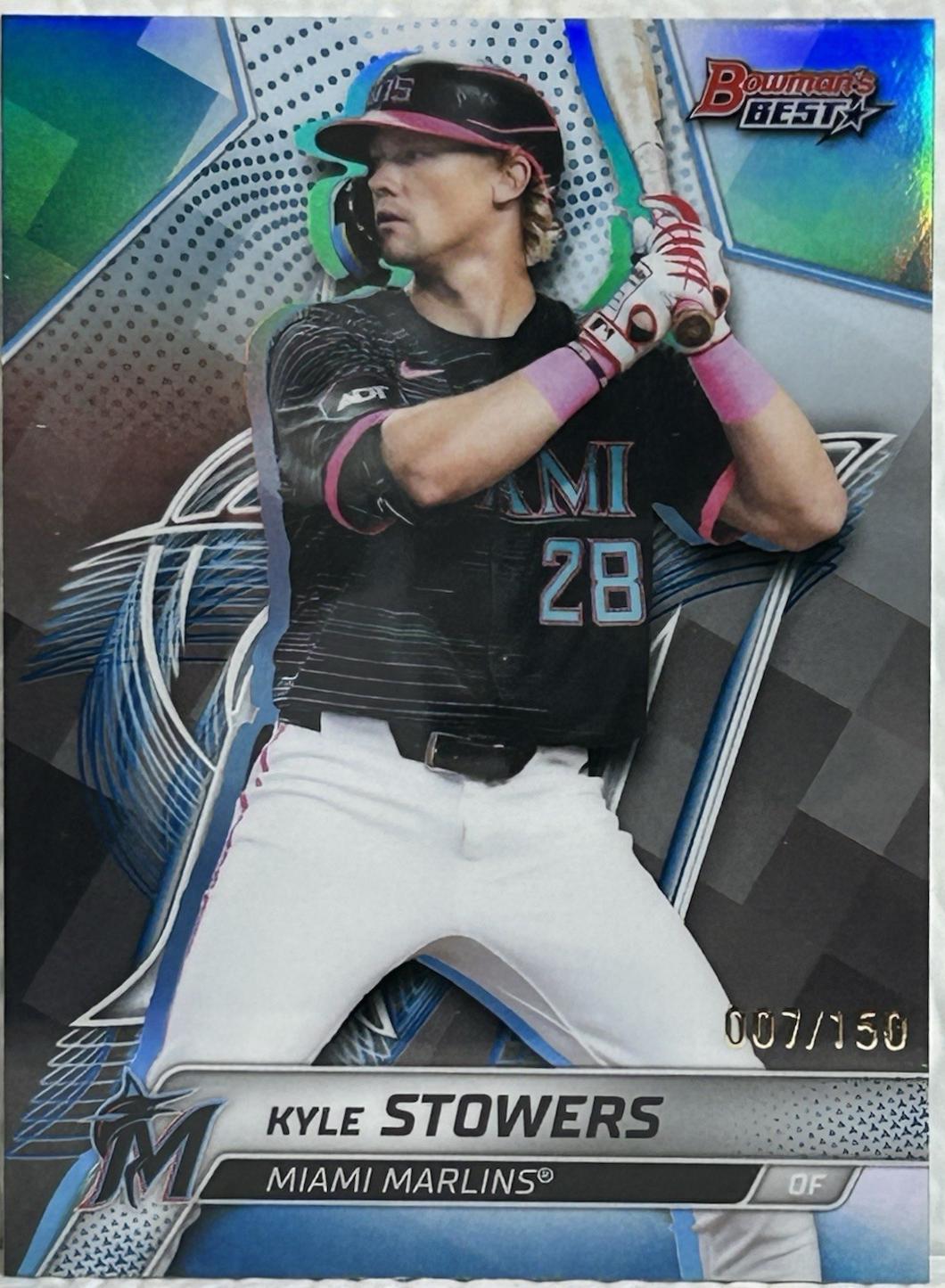 Kyle Stowers [Blue Lazer Refractor] #9