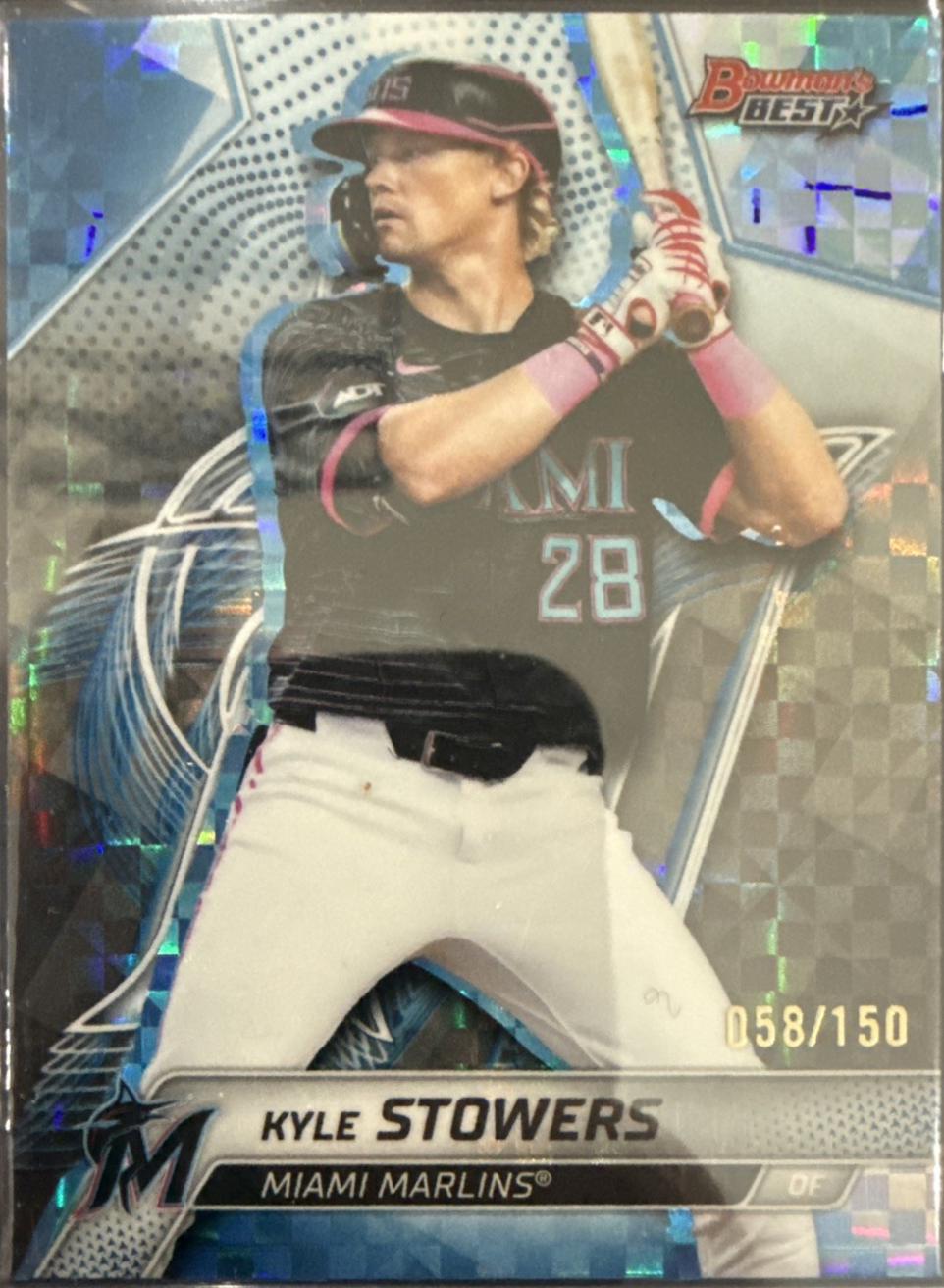 Kyle Stowers [Blue X-Fractor] #9