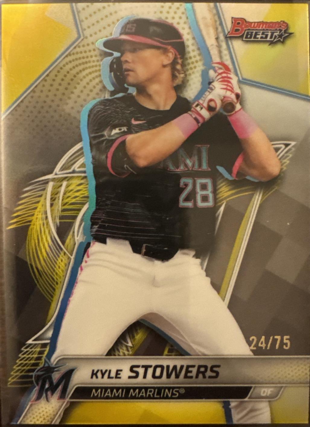 Kyle Stowers [Yellow Lazer Refractor] #9