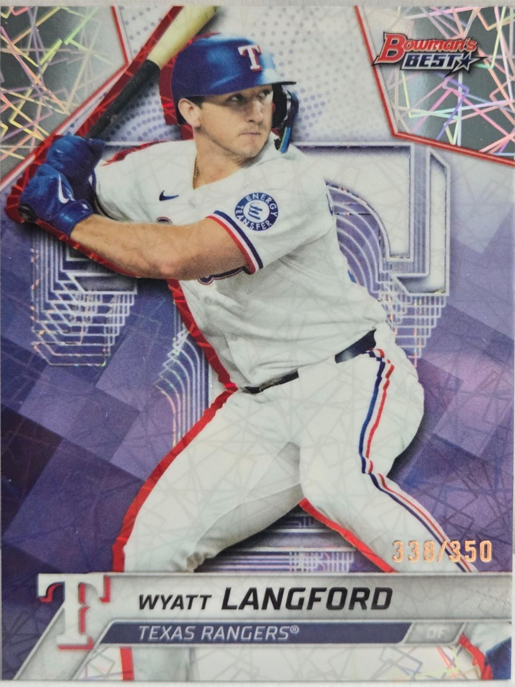 Wyatt Langford [Purple Lazer Refractor] #63