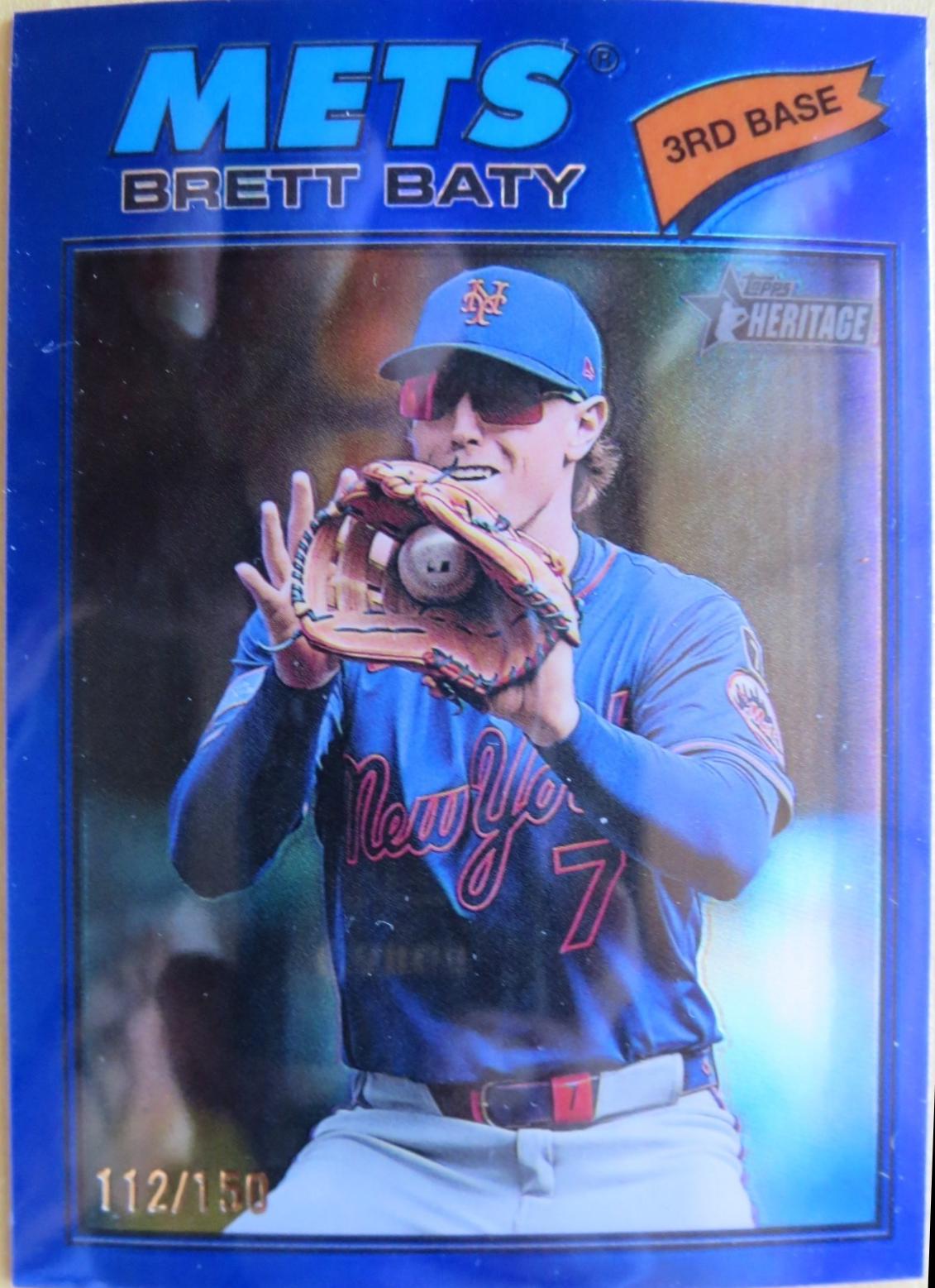 Brett Baty [Blue Bordered Chrome] #19