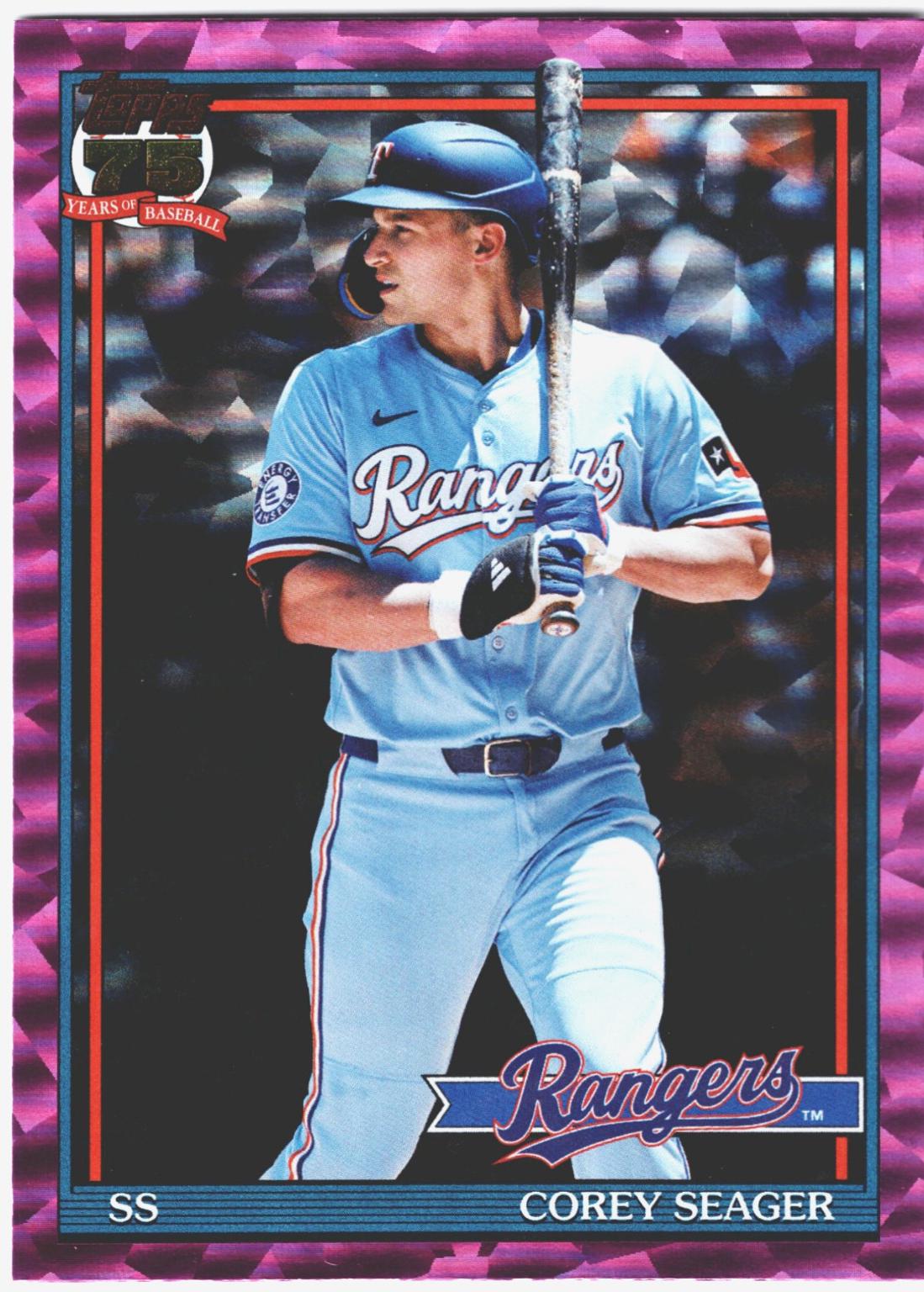Corey Seager [Pink Crackleboard Foil] #T91-65