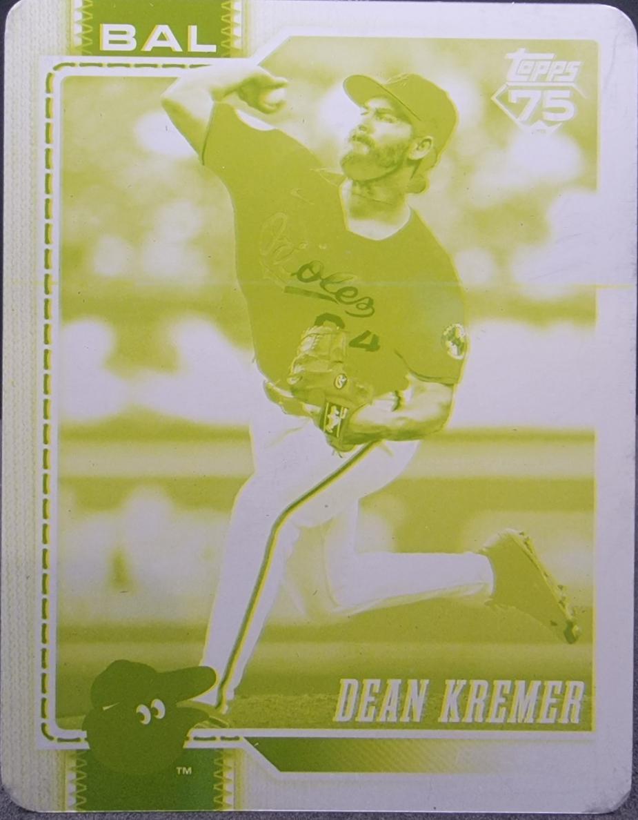 Dean Kremer [Printing Plate] #19