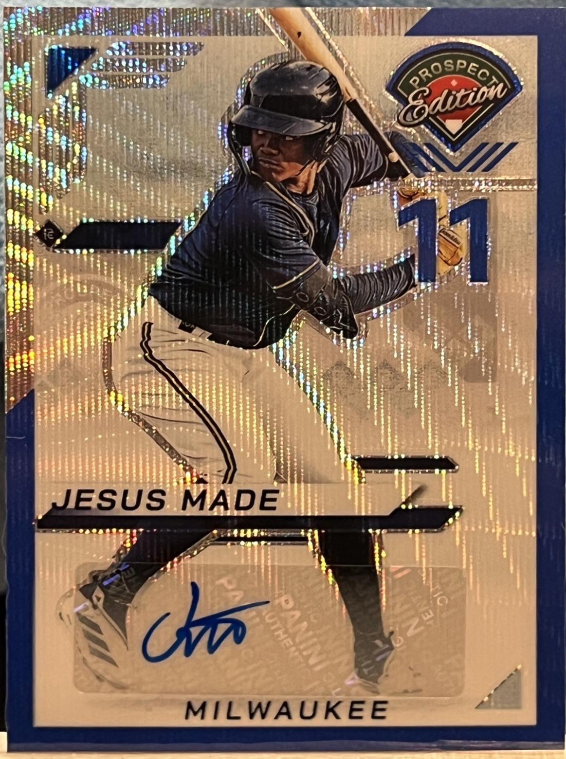 Jesus Made [Blue Wave Holo Ticket Signature] #128