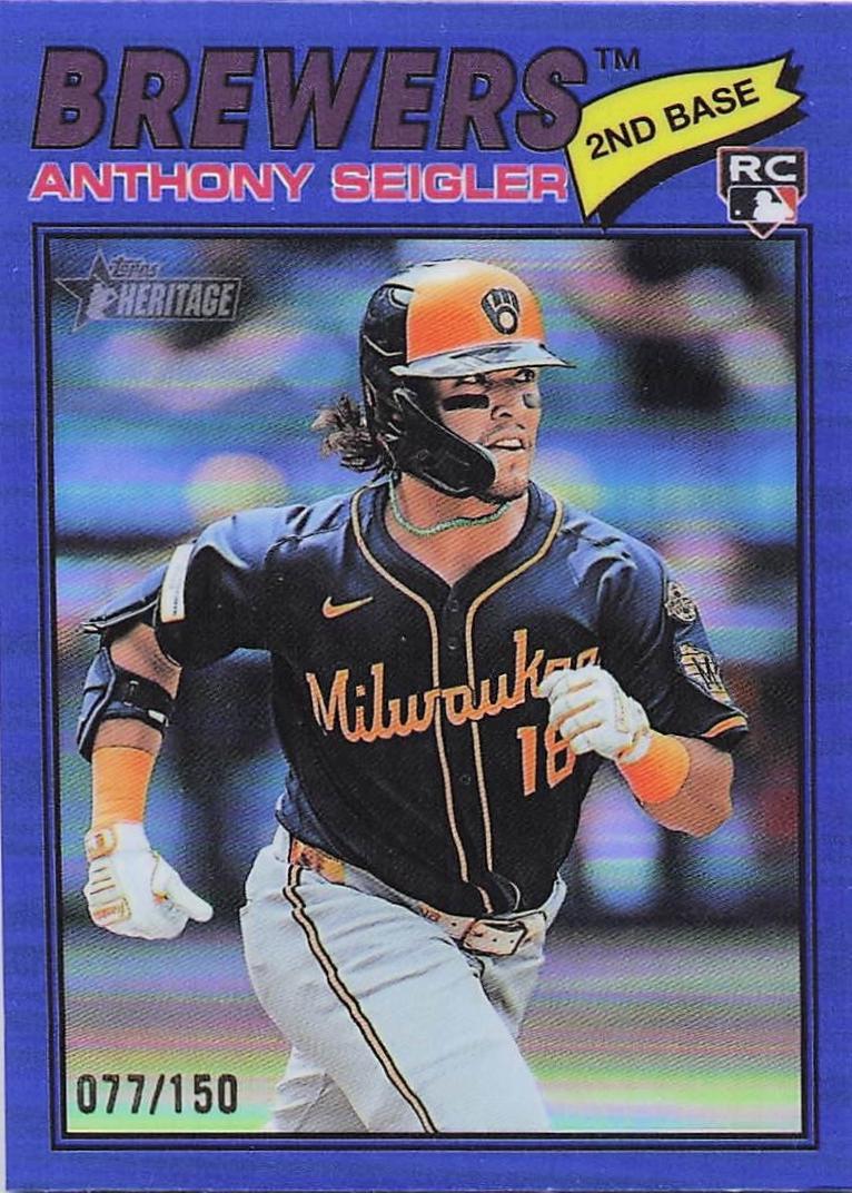 Anthony Seigler [Blue Bordered Chrome] #128