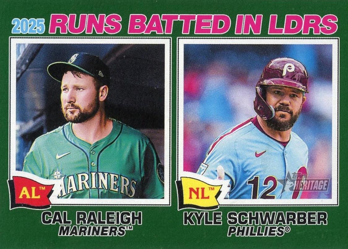 Kyle Schwarber / Cal Raleigh [Dark Green Bordered] #3