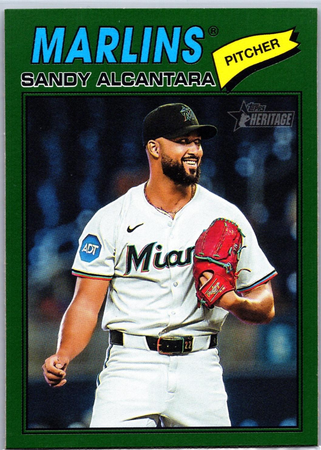 Sandy Alcantara [Dark Green Bordered] #76