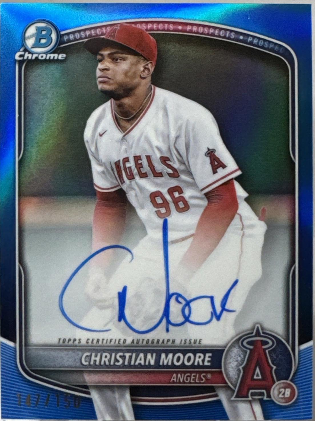 Christian Moore [Blue Mojo Refractor] #CPA-CMO