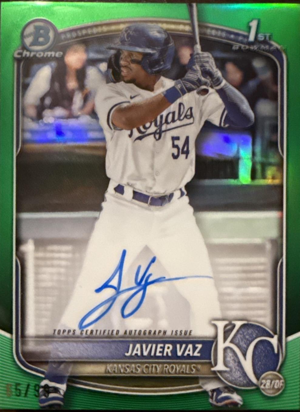 Javier Vaz [Green Mojo Refractor] #CPA-JVA