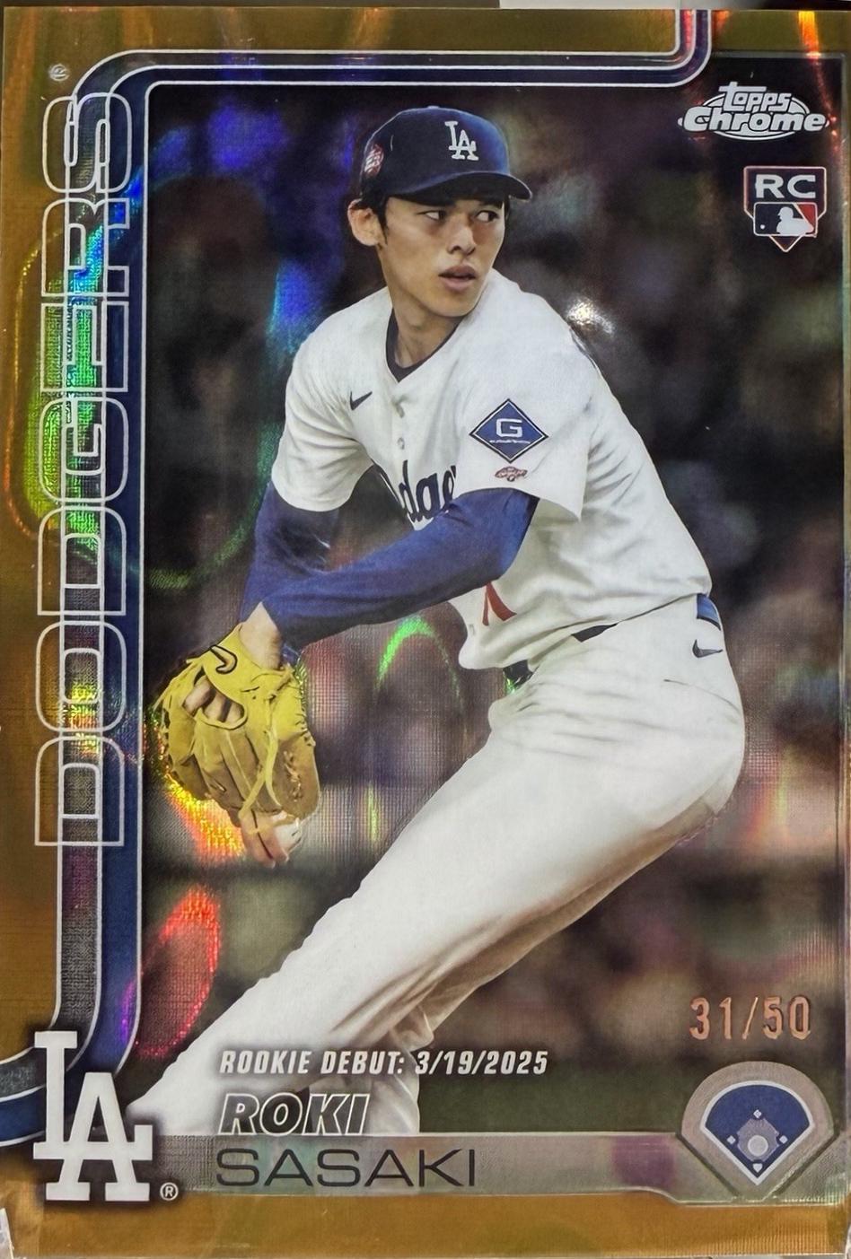 Roki Sasaki [Gold Lava Refractor] #USC73