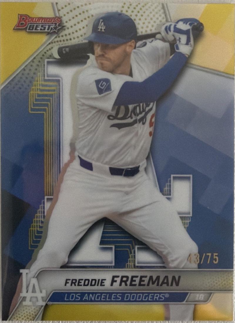 Freddie Freeman [Yellow Refractor] #52