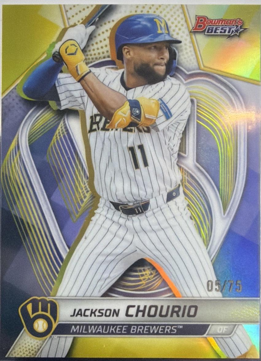 Jackson Chourio [Yellow Refractor] #10