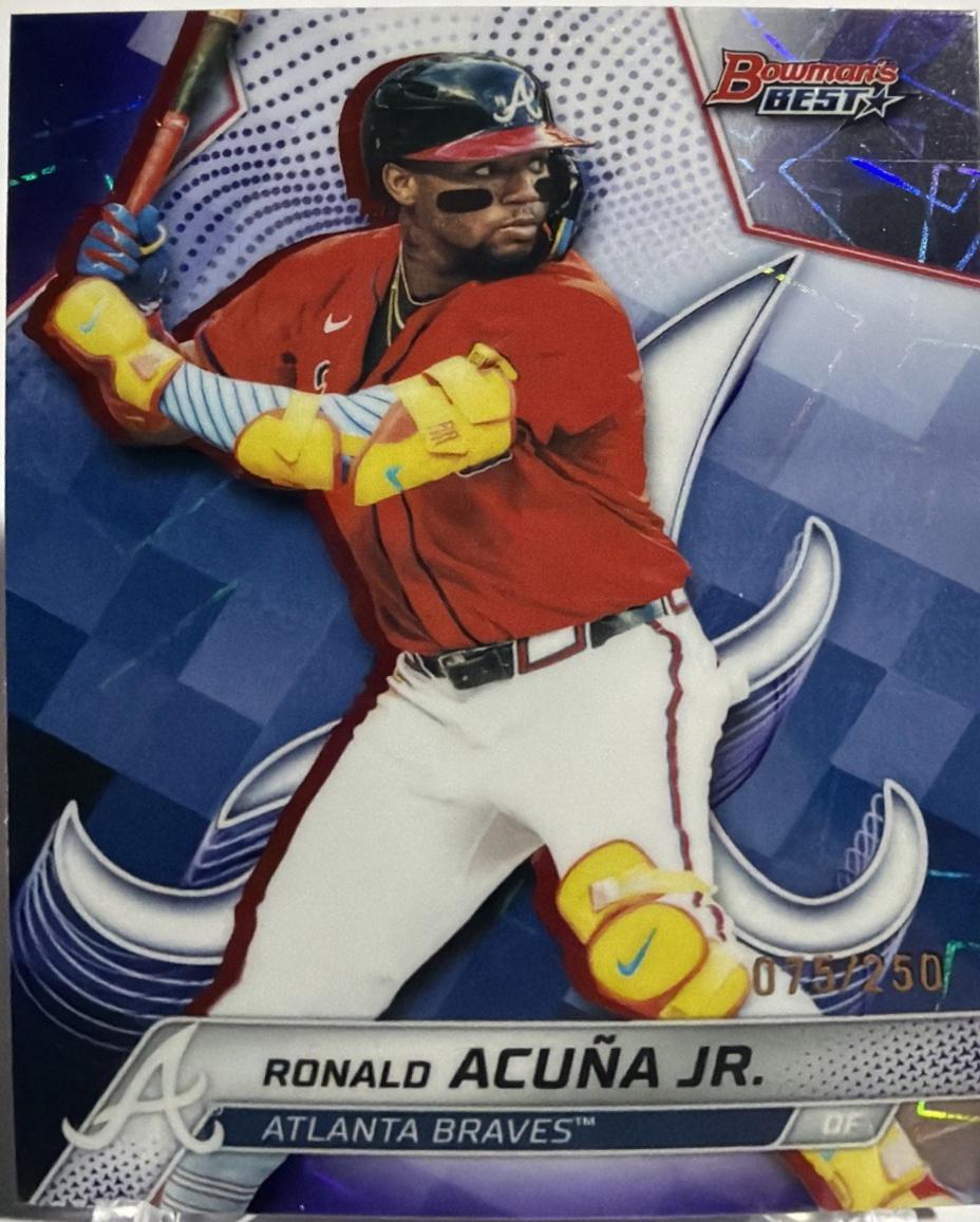 Ronald Acuna Jr. [Purple Lazer Refractor] #13