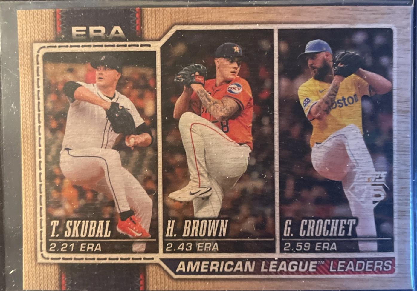American League Leaders ERA [Wood] #327
