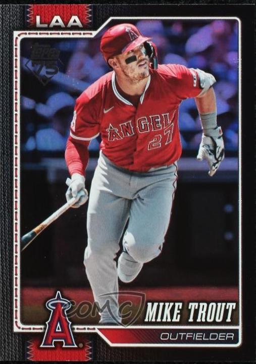 Mike Trout [Black Rainbow] #350