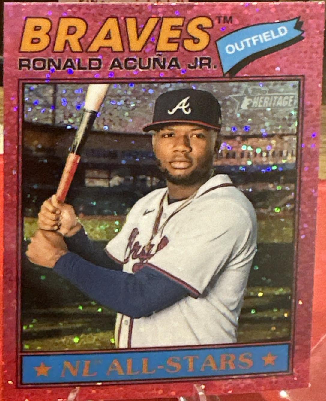 Ronald Acuna Jr. [Pink Sparkle Chrome] #55