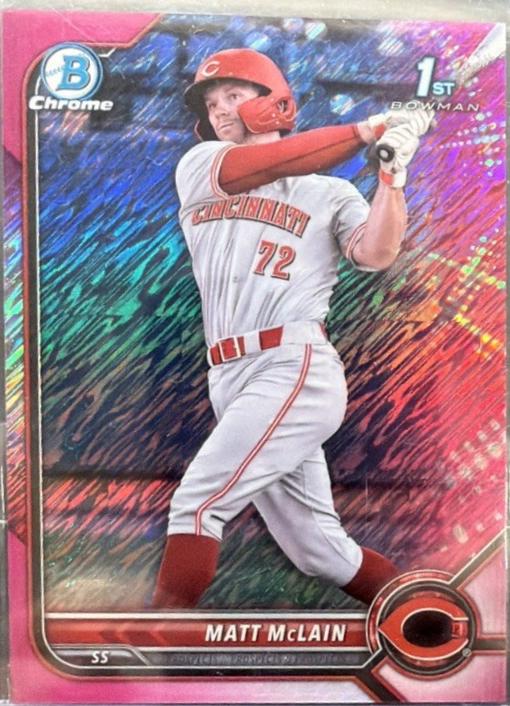 Matt McLain [Fuchsia Pink Shimmer Refractor] #BCP-245