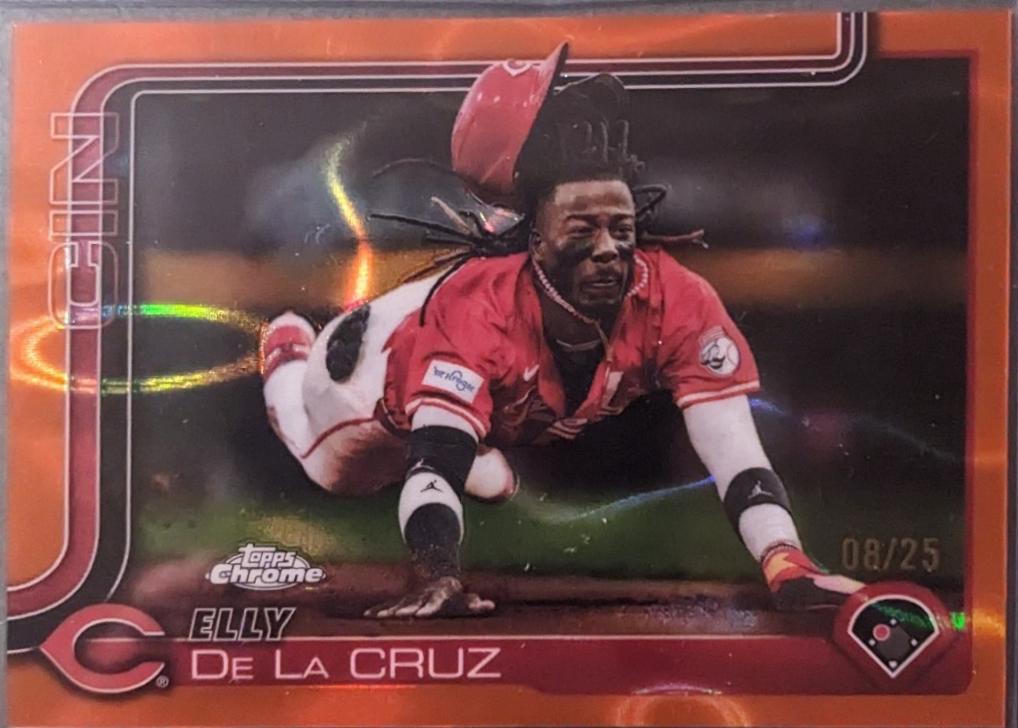 Elly De La Cruz [Orange Lava Refractor] #USC189