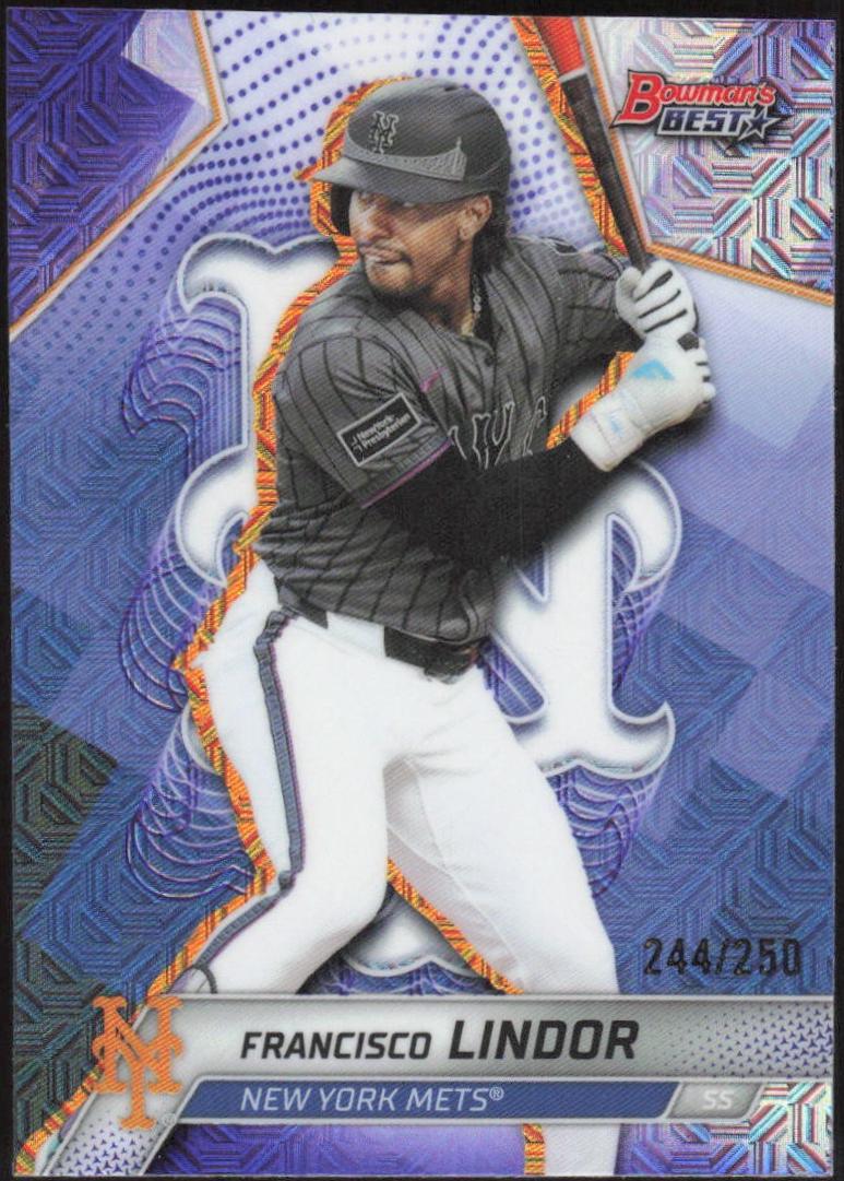 Francisco Lindor [Purple Mojo Refractor] #58