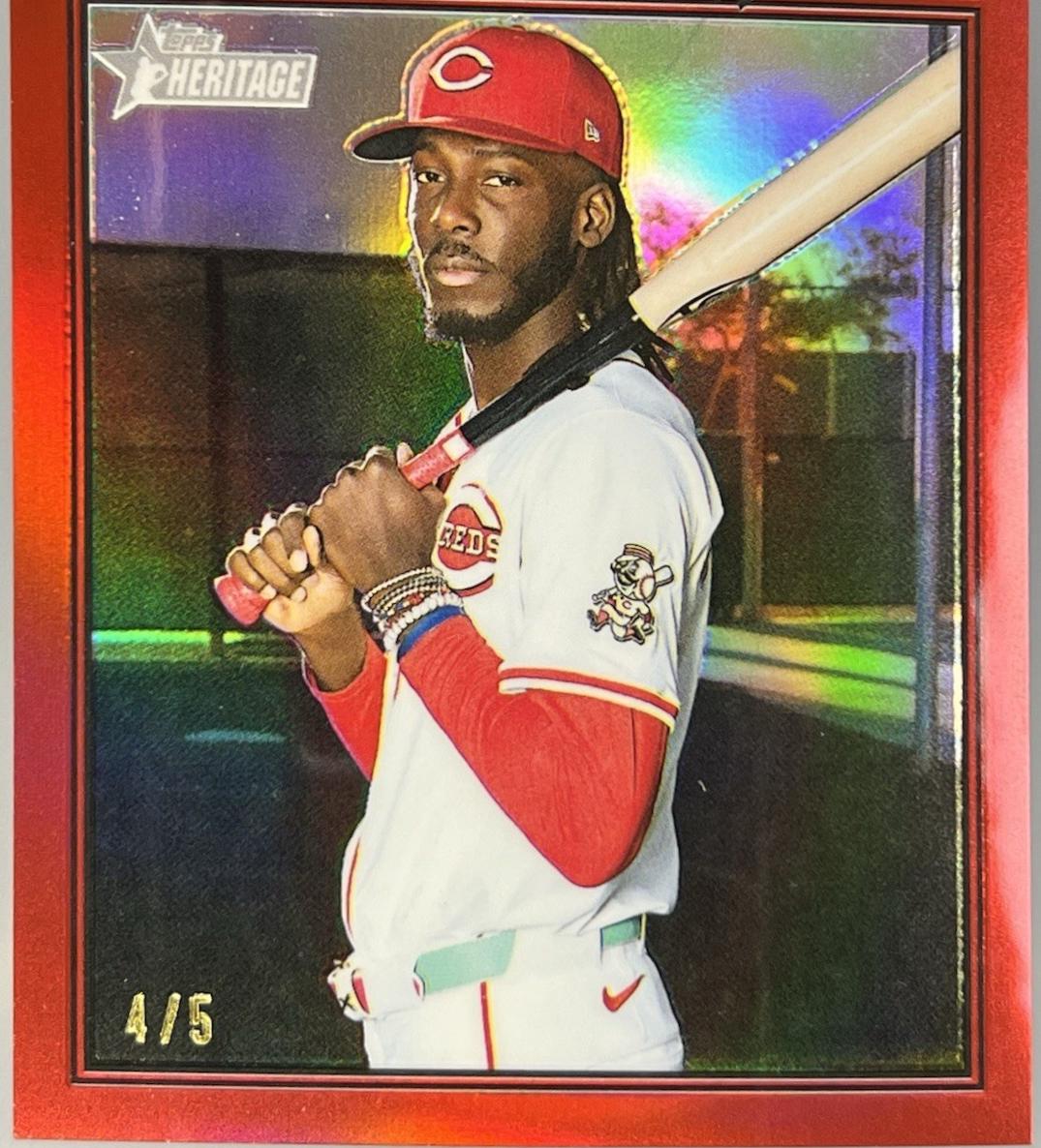 Elly De La Cruz [Red Bordered Chrome] #70