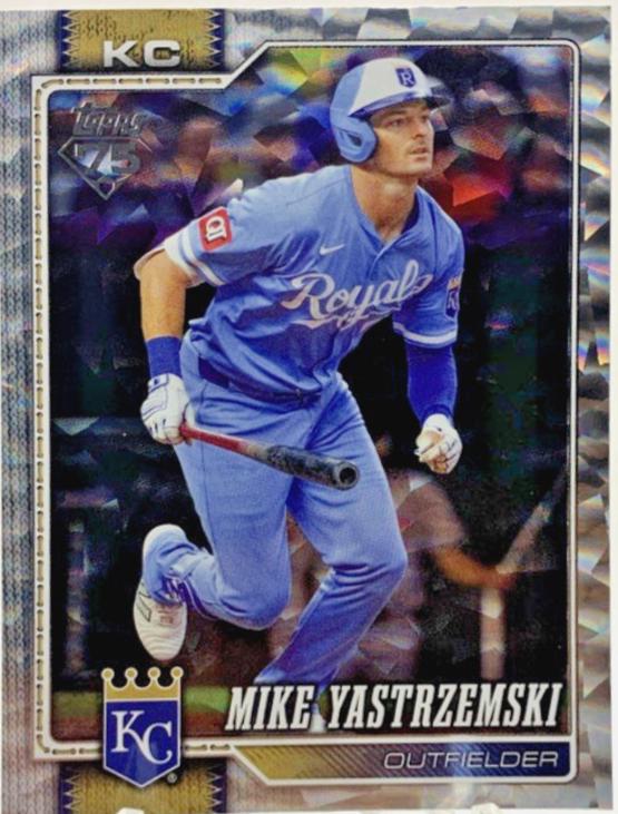 Mike Yastrzemski [Silver Crackleboard] #242