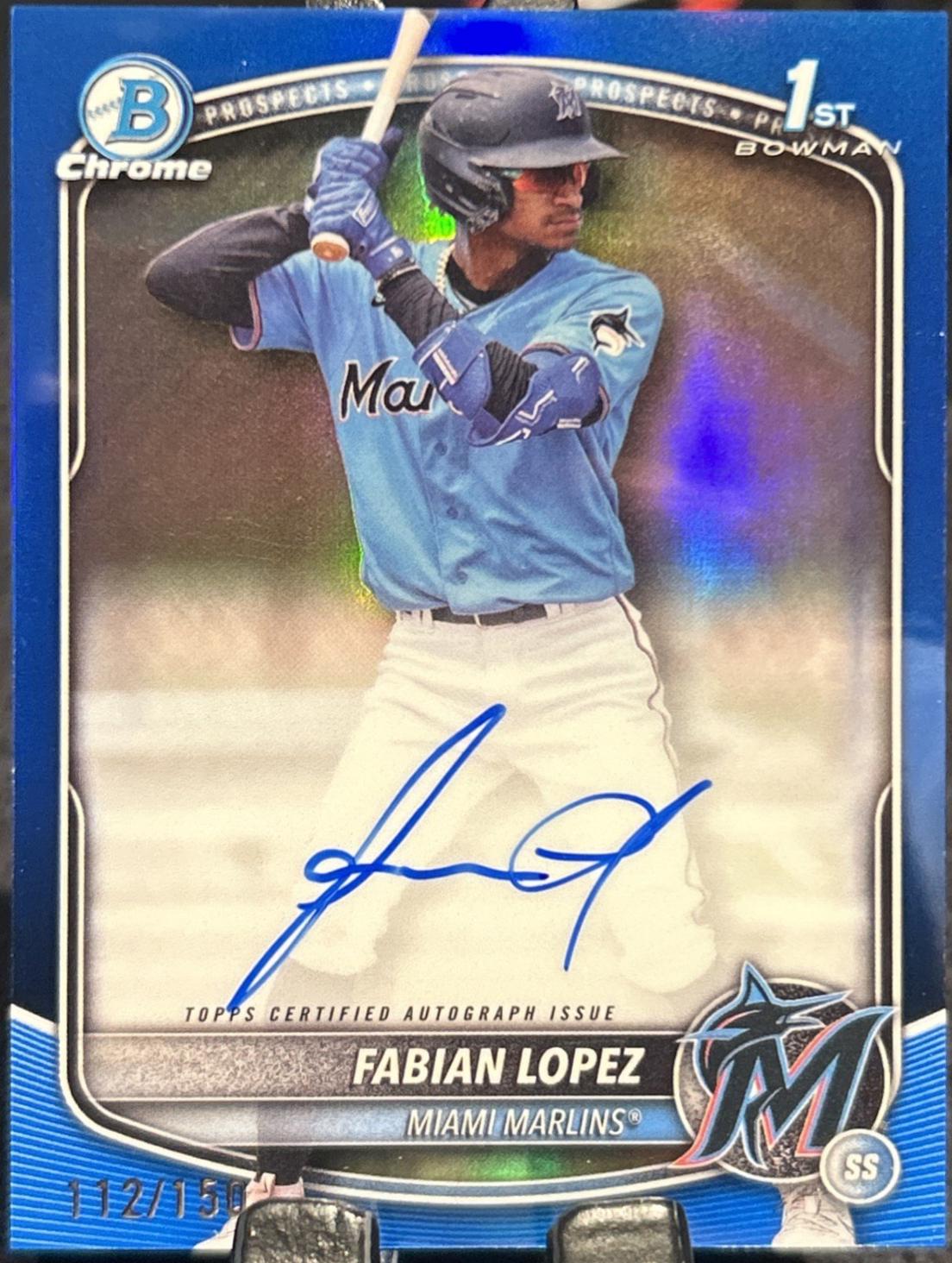 Fabian Lopez [Blue Mojo Refractor] #CPA-FL